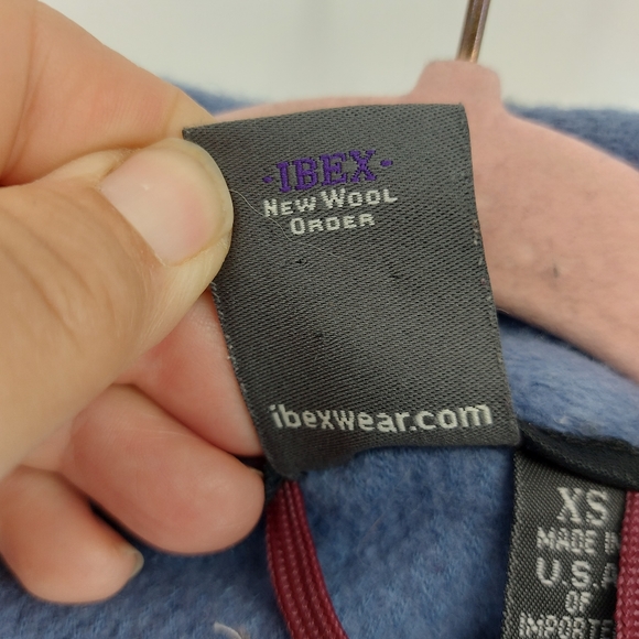 Ibex Merino Wool Knit Vest Blue xs - Picture 5 of 7